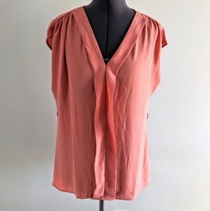 Like New She + Sky Cap Sleeve Dusty Coral Top